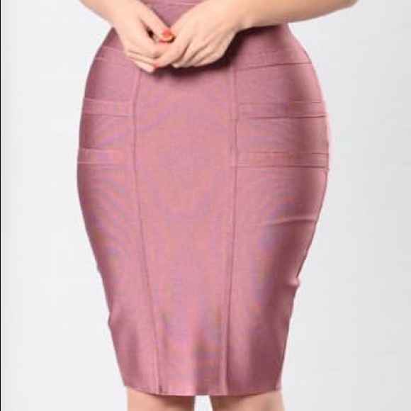 New Fashion Nova Lansa Bandage Dress - Dark Mauve - Picture 7 of 9